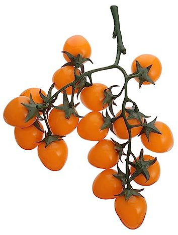 STOBAZA 3pezzi Frutta Artificiale Pomodorini Realistici Per Decorazioni Feste e Casa Di Impermeabili e Resistenti Per Uso Commerciale e Didattico