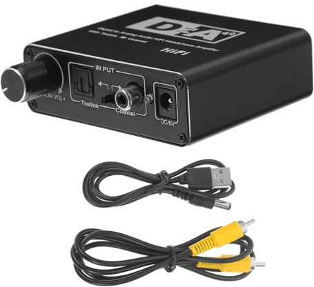 MOLUCKFU Optischer Zu Analogen Audiowandler Digital Zu Analog Kompaktes Design Für Unterwegs