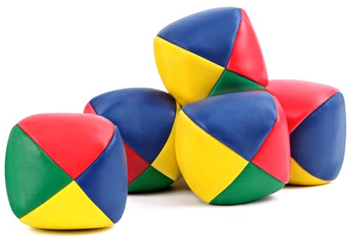 MINISOISO 6 Stück Jonglierbälle Set Jonglierbälle Kinder, Jonglieren Bälle, Ballwurfball Spiele Zirkus Clown Farbige Jonglierbälle Spielbälle Interaktives für Erwachsene Kinder Anfänger