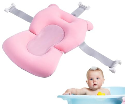 Asiento De Baño Para Bebé, Cojín De Baño Antideslizante Bebe, Asiento Silla Recien Nacido Adaptador, Almohadilla, Almohada Bañera, Para De 0 A 18 Meses