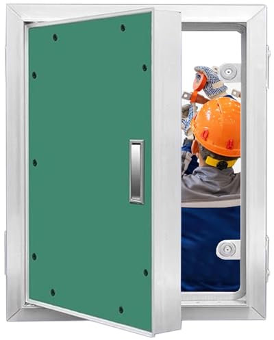 AMUFJJ Revisionsklappe Trockenbau Große Revisionstür Für Badezimmer-Rohrleitungen, Versteckte Abdeckung Mit Rahmen Für Elektrik/Kabelverkabelung/Brandschutz, Gipskartonplatten(18x20in/457x508mm)