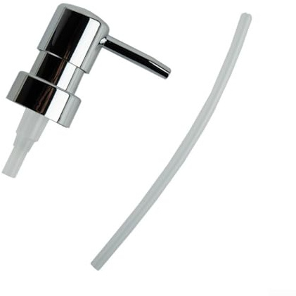 Lotion-Pumpkopf aus ABS-Material, 28/400 Gewinde-Design für mühelose Dosierung von Bade- und Flüssigkeitsprodukten (Silber)