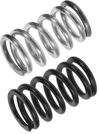 Tremoloarmfedern 2 Stück für E-gitarre und E-bass, Schwarz/silber | Metall, Elastisches Federdesign, Präzise Stimmung, Einfache Montage, Brücken Zubehör für Saiteninstrumente