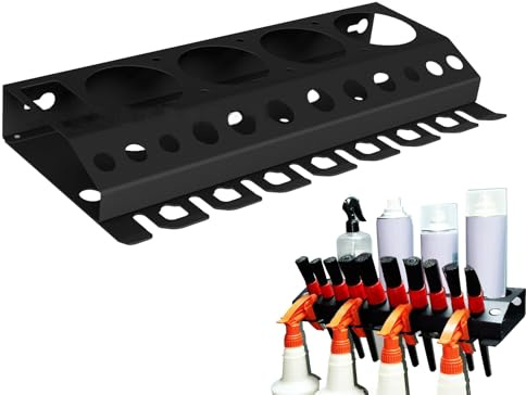 Supporto Spray Bottiglie - Supporto a Parete Porta Bottiglia, Espositore Strumenti Pulizia Auto, Organizzatore Pennelli, Esposizione Lavaggio | Accessorio Per Saloni Bellezza, Garage E