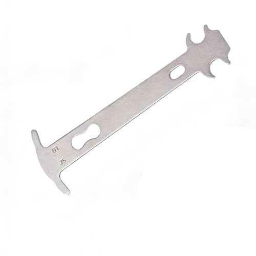 COAFTUG Cycle Chain Checker Bike Chain Checker Tool Stahl MTB Chain Wear Tool Silber Cycle Chain Wear Indicator Wear Measurement Gauge Bicycle Chain Wear Indicator for 8 to 12 Speed Chain