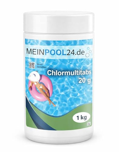Meinpool24.de 1 kg Chlor Multitabs 5 in 1-20g Tabs Multi Chlortabletten