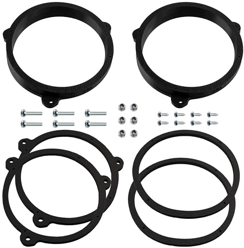 Aerzetix Set med 2 högljudsadapter Ø165 mm kompatibel med Toyota Yaris XP130 / Aygo II AB40 / Corolla E210 / Auris E180 pre-Facelift/Peugeot 108 / Citroën C1 II/Subaru Forester