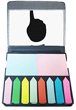 One Gesture Silhouette Pattern Selbstklebende Notizzettel Farbe Page Marker Box