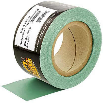 Dura-Gold Premium - 3000 Grit Green Film - Hook & Loop Backing Longboard Continuous Sandpaper Roll, 2-3/4 Wide, 12 Yards Long - For Automotive Detailing, Fine Color Sanding, Long Board Sander Blocks