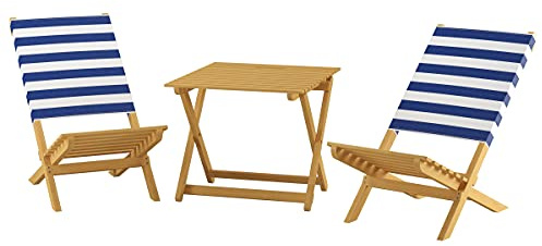Erst-Holz Klappstuhl Strandstuhl Anglerstuhl mit Tisch 10-351-2T