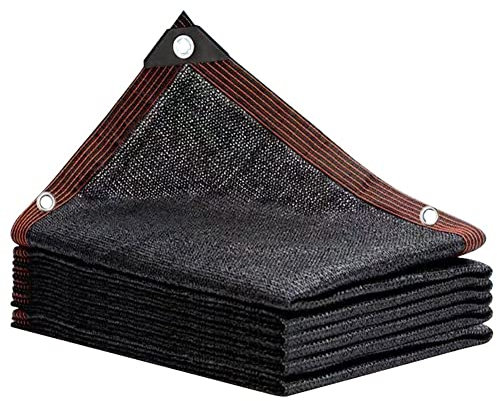 Tenda Parasole per Serre Vela Ombreggiante 90% Tasso di Ombra Nero Tenda Da Sole Panno Crittografato Ispessimento Parasole Netto Crema Solare Netto Famiglia Auto Giardino Pianta Ombra Net TREEECFCST 0