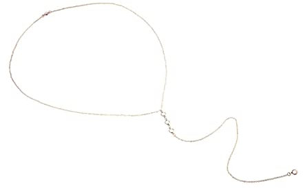 Rücken Kette Kleid, Rückenkette Kleid Alloy Körperkette Body Chain Retro-Gerichtsstil Stil 1 Frauen Body Chain