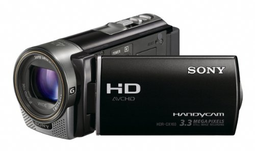 Sony HDR-CX160 High-Definition Handycam Camcorder (Black) (Renewed)