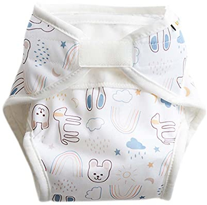 ImseVimse Windelüberhose, White Teddy, Größe XS
