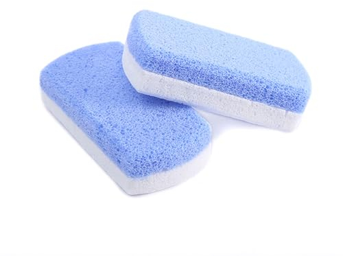 2 Stücke Doppelseitiger Bimsstein für Füße, Hornhautentferner und -Wäscher, Pediküre Steine für Harte Haut an Füßen und Körper, Peeling und Glättung Der Haut