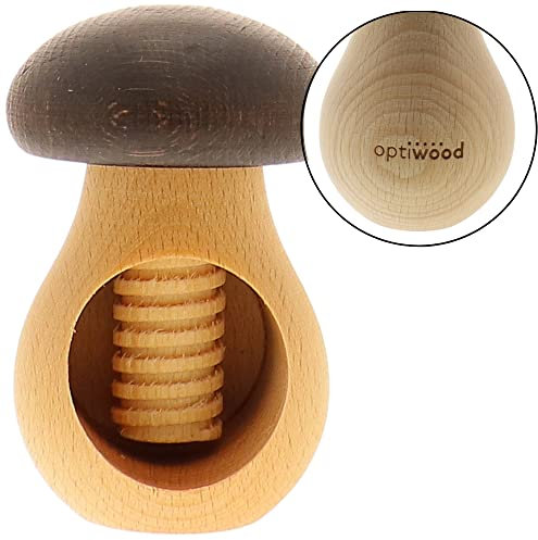 HOFMEISTER® Nussknacker Pilz OPTIWOOD®-Gravur - Special Edition der OPTIWOOD-Serie, braun, 10 cm