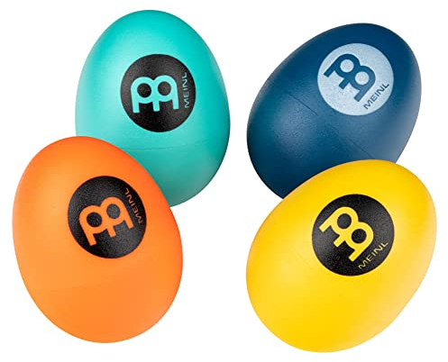 Meinl Percussion Egg Shaker Set - 4 verschiedene Lautstärken - Mit Weich, Medium, Laut, Extra Laut - Musikinstrument - Kunststoff, Mehrfarbig (ES-SET-2)