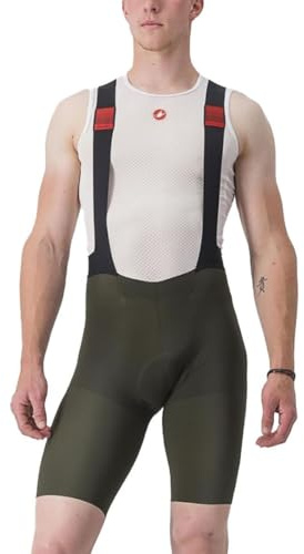 CASTELLI 4521002-309 Premio Black BIBSHORT Shorts Men's Dunkelgrün S