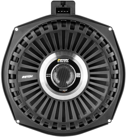 ETON UG-BMW20SUB: 20 cm Untersitz-Subwoofer, kompatibel mit BMW & MINI | Kraftvoller 8 Zoll Plug & Play Underseat Subwoofer, passgenauer Basslautsprecher mit flacher Bauform, 200 W, 1 Stück