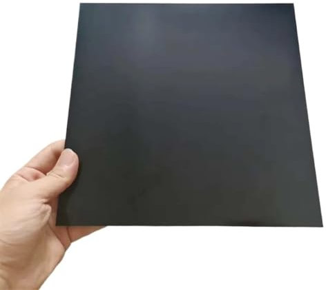 Yinxi 1~4 mm Dicke Schwarze Glasfaser-Schablonenplatte, G10-Epoxidglasfaser, FR4-Fiberglasplatte, abnehmbare Plattform für 3D-Drucker (Color : 500MMX300MM 1Pc, Size : 4mm)