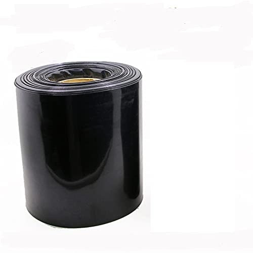 Kabelschlauch,Kabelschutzschlauch,Kabelschutz 1kg PVC-Wärmeschrumpfschlauch Schwarzschrumpfkabelhülse for 18650 Lithium-Batterie-Pack-Isolierhülse Schrumpfschlauch Viele Größen(Color:Width170mm-1kg)
