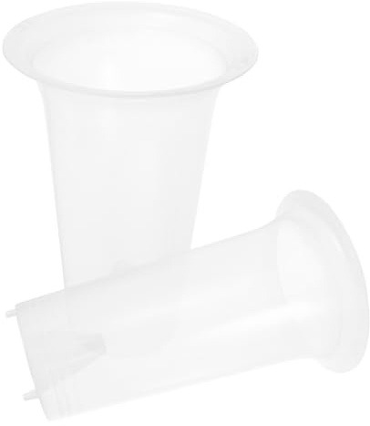 PHENOFICE Pots à Orchidées et Nombreux Trous de Drainage en Plastique Transparent Lot de 2 Surface Lisse pour Jardinage et Plantation Intérieure