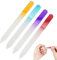 EYVRPAU 4pcs lima de cristal para el cuidado de las uñas, lima de cristal, lima de cristal, manicura, pedicura