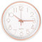 Orologio da parete al quarzo rotondo da 20 cm, orologio da parete senza ticchettio, orologio da parete moderno e silenzioso da 8 pollici adatto per ufficio soggiorno cucina scuola materna (oro rosa)