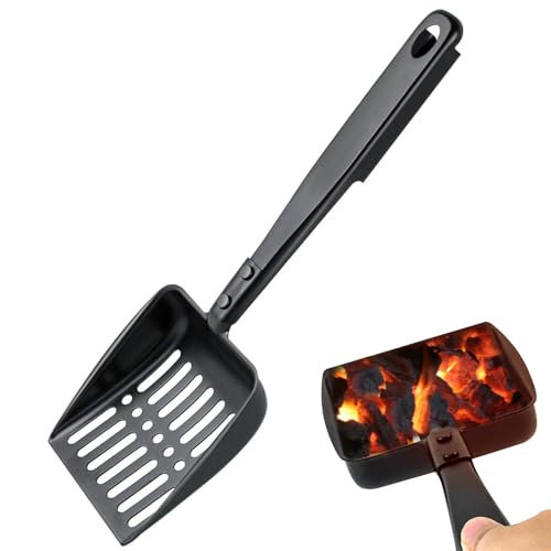 Kohlenschaufel 12,87zoll Metall-Kamin Ascheschaufel, Kamin-Aschesieb, Kamin Ascheschaufel Kamin Schaufel Gärtner Schaufel Einzelkamin Werkzeug Feuerstelle Lagerfeuer Kohleschaufel Für Holzofen