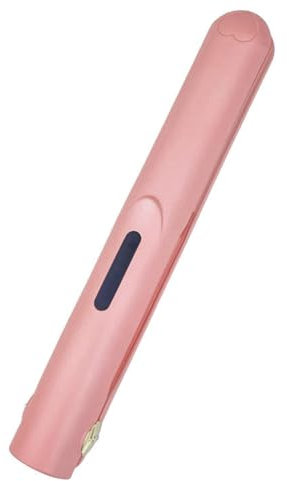 JNJOOD Mini plancha de pelo portátil con pinza de carga USB inalámbrica, rizador y alisador, de doble propósito, pequeña plancha para el pelo