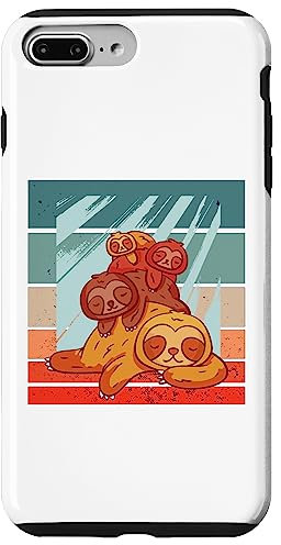 Sloth duerme acogedor Napilla de descanso Pila Pila Carcasa para iPhone 7 Plus/8 Plus