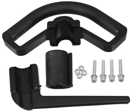 HANABASS Universal Loop Handle Bar for Lawn Mowers with Comfortable Black Plastic Grip, Enhancing Work Efficiency and Reducing User Fatigue, for Home Gardening and Professional Landscaping