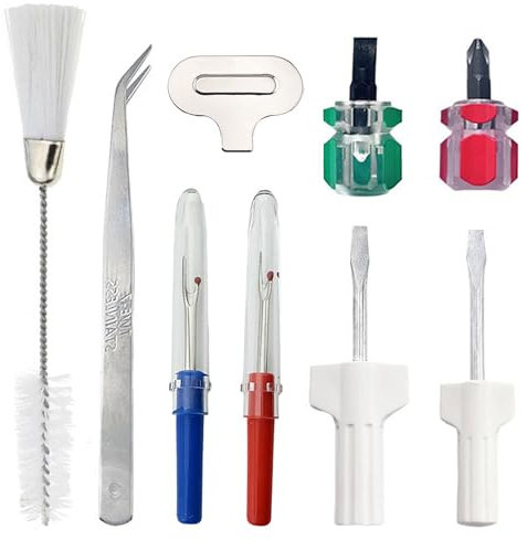 9 PCS Sewing Machine Cleaning Kit, Repair Machine Sewing Accessories Household Sewing Machine Double Head Cleaning Tool to Boost Machine Sewing Performance