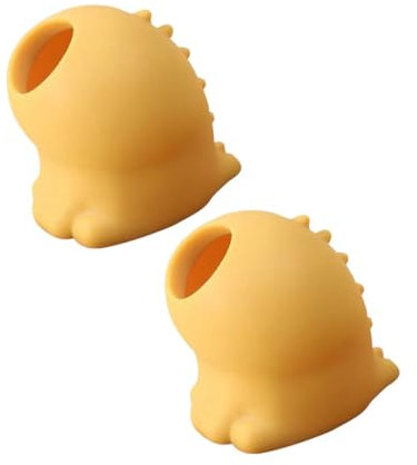 MUCKLILY 2pcs Adorable Yolk Separator Silicone Egg Filter for Separating Egg Yolk and Whites in Kitchen