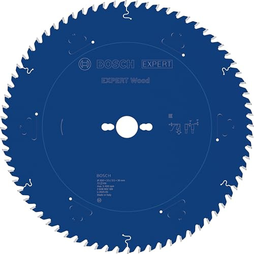 Bosch 1x EXPERT Wood cirkelsågklinga till bordssågar (för Mjukt trä, Hårt trä, Ø mm, Professional Tillbehör Nätdriven bordscirkelsåg)