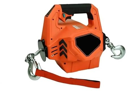 Argano elettrico portatile alimentato a batteria da 1000 libbre Rhino Pull 1000-24V con telecomando a filo/wireless Strumento di sollevamento pesante