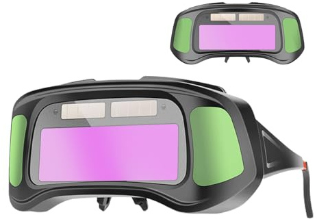 Qiwieod Schweißbrille,Sicherheitsbrille Mit Automatischer Abdunkelung | Solarenergie Blendgeschütz Augenschutz Für Metallverarbeitung Konstruktion Reparatur Herstellung Schneiden Nachbearbeitung | für