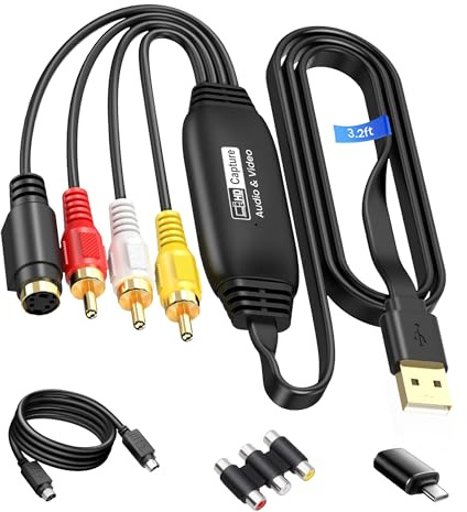 avedio links Convertitore da VHS a digitale, scheda di acquisizione USB 2.0
