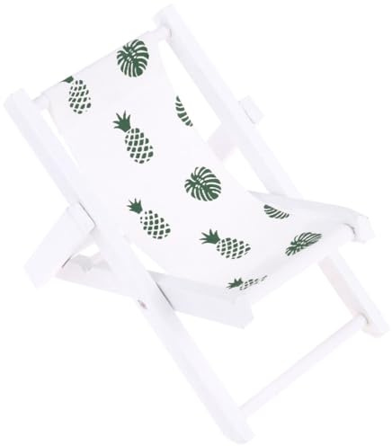 Gogogmee Support de Téléphone Portable Créatif de Chaise de Plage Motif Feuille de Bananier Ambiance Estivale Décorative et Fonctionnelle