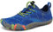 SAGUARO Scarpe Barfoot Minimaliste Bambini Ragazzi Ragazze Antiscivolo Scarpe Multisport per Trail Running/Corsa/Trekking/Palestra/Spiaggia/Scoglio/Immersione/Acqua, Blu, 31 EU