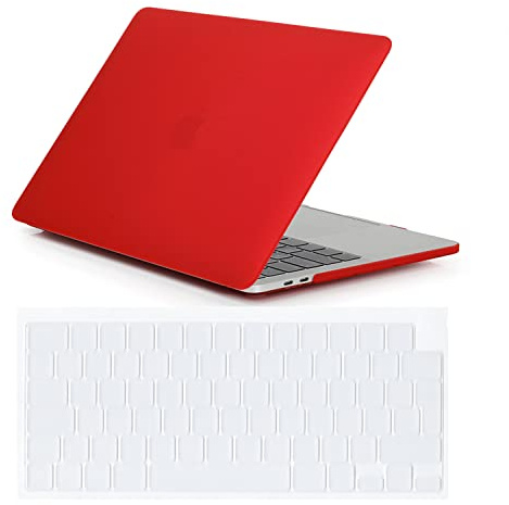 Se7enline for Macbook Pro 14 inch Case 2026-2021 M5 M4 M3 M2,Red | 2 in 1 Matte Hard Shell Laptop Case with Keyboard Cover Anti-Scratch Heat Dissipation Full Port Access Slim Lightweight