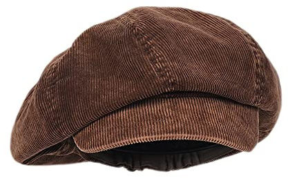Japanische übergroße Cord-Newsboy-Hüte für Frauen, Vintage-Unisex, Paperboy-Maler-Baskenmütze