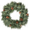 30cm Corona Navideña, Decoración Colgante,Corona de Navidad con piñas de Abeto para Puertas, Chimeneas y Ventanas, Realista Guirnalda de Navidad, Ambientar Hogar en Las Fiestas