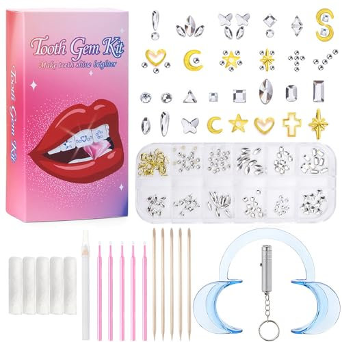 Zahnschmuck-Set – DIY Kristall-Zahndekoration für Frauen, Diamant-Zahnschmuck – feste und zuverlässige Zahndekoration