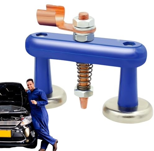 Pinza De Soldadura Magnética Con Apoyo A Tierra, Pinza De Sujeción Magnética Para Estabilidad, Herramienta Ajustable Resistente Para Reparación De Carrocería Automóvil Construcción Y
