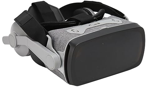 SENECESLI Auriculares VR de Realidad Virtual Universal, Casco con Gafas 3D Controladas por Teléfono Celular con Lente Anti Luz Azul y Diadema Ajustable, para Películas Juegos TV