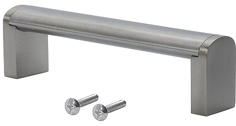 Stahlia Möbelgriffe Edelstahl 160mm Schrankgriffe oval (1 Stück) Griffe Möbel Küchengriffe Schubladengriffe Schranktürgriffe Türgriffe Küche Stangengriffe