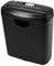 ECONO Strip Cut 6 Sheet Paper Shredder 10 Litre Bin Cut Size 6mm Security Level P2 Credit Card Shredder for Home use office use