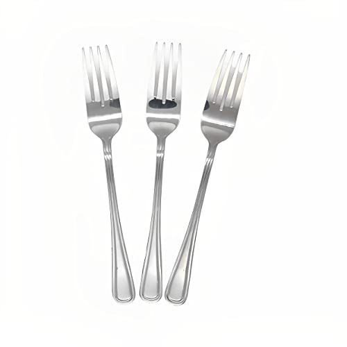 PLUS HOME TENEDORES PESCADO 3 UNIDAD 19x2.65 Cubertería de acero inoxidablepara cocina,decoracion hogar, (TENEDORES 19X2.65CM, Colección Elegance)