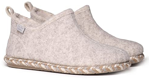 TONI PONS Slipper abotinada para mujer en fieltro - DUNA-FP - CRU - 38